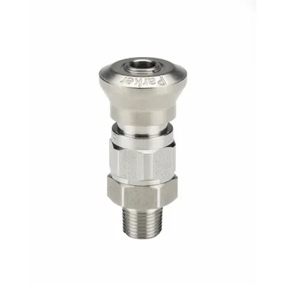 Parker Coupler: 1/4 in Coupling Size, NPT, Male NPT, 316 Stainless Steel - CPI Series Hydraulic Quick-Connect Coupling Bodies