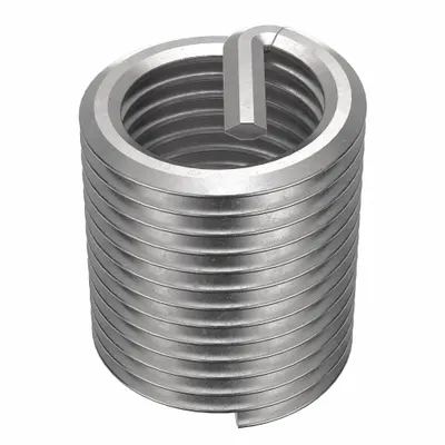 HELI-COIL Helical Insert: Tanged Tang Style, Free-Running, M12-1.25 Thread Size, Plain - Free-Running Tanged Helical Inserts