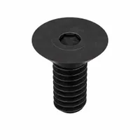 Socket Flat Head Screw: 1/4"-20 Thread Size, 3/8 in Lg, Flat, Black Oxide, Alloy Steel, 100 PK (MPN 25C37KFC)