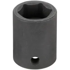 This 3/8" drive impact socket features a 17 mm metric size with a 6-point standard profile. The manganese phosphate finish offers corrosion resistance. Suitable for fastening and loosening 17 mm fasteners in industrial maintenance and assembly tasks.