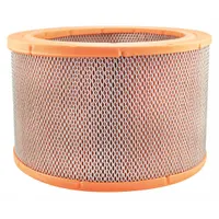 Round/oval engine air filter with axial seal, 6 in overall height. Designed for bus applications to filter intake air for diesel engines