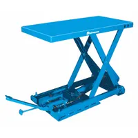 BISHAMON Scissor Lift Table: Manual, 1,650 lb Load Capacity, 31 1/2 in Max Lifting Ht, Foot Pedal (MPN X-75C)