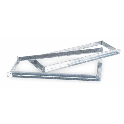 3M Square Mounting Bracket: Rectangular, 2 in Overall Ht, 12 in Overall Lg - Wall Mounting Brackets for Passthrough Devices