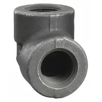 ANVIL Metal Pipe Elbow: 1 1/4 in x 1 1/4 in, Female NPT Threaded x Female NPT Threaded, Steel (MPN 0361101405)