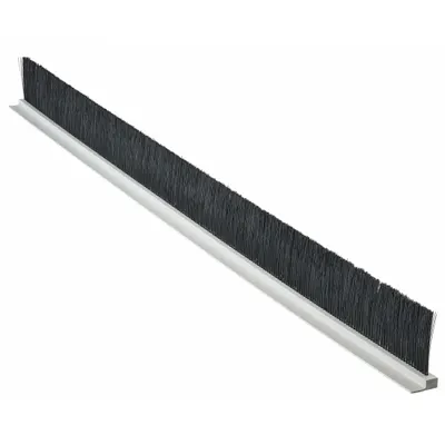 TANIS Strip Brush: 1 in Bristle Trim Ht, 0.008 in Bristle Dia, 3 ft Overall Lg - General Purpose Nylon Strip Brushes with Rigid Direct-Mount Backing