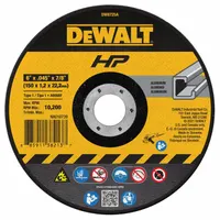 This Type 1 cut-off wheel is designed for general purpose cutting of soft metals such as aluminum, copper, and brass. It features a 6-inch diameter, 0.05-inch thickness, and 7/8-inch arbor hole. The aluminum oxide construction with 60 grit provides efficient cutting in fabrication, maintenance, and repair tasks