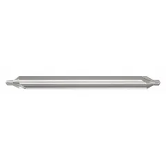 APPROVED VENDOR Center Drill, Plain Type, Double End, #3, 82°, 4 in Overall Length, Carbide
