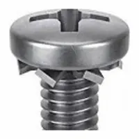 SEMS Screw: External Tooth, M3x0.50 Thread Size, 8 mm Lg, Stainless Steel, Passivated, Pan, 25 PK (MPN 1-MPE-3-8)