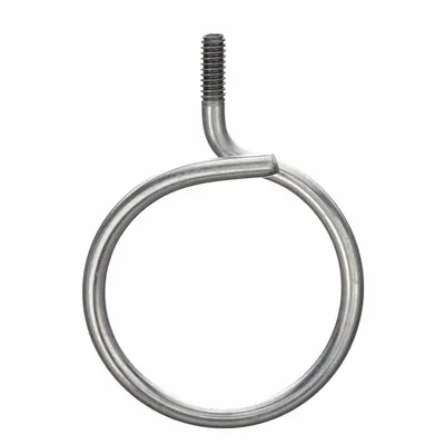 NVENT CADDY Bridle Ring: Steel, Galvanized, 1 1/4 in Trade Size / Wire Range - Stud Mounts for Conduit & Cable