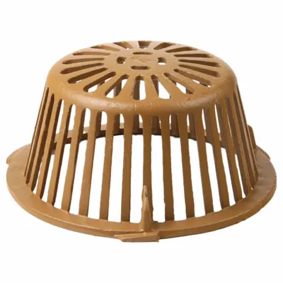 JAY R. SMITH MFG. CO Dome Strainer: 11 1/8 in Overall Dia, 5 1/4 in Overall Ht, Cast Iron - Domes & Cages for Roof Drains