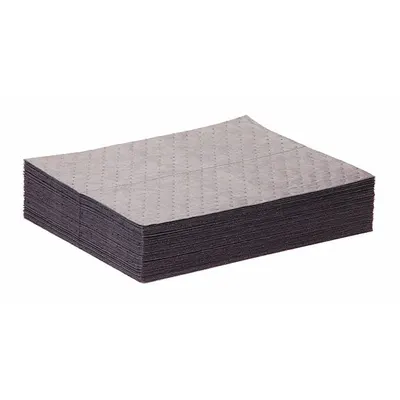 PIG Sorbent Pad: 14 1/16 oz Volume Absorbed Per Pad, 20 in x 15 in Pad Size (L x W) - Sorbent Pads