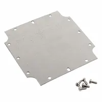 HAMMOND Inner Panel: Back Panel Panel, 4.24 in Overall Ht, 4.21 in Overall Wd, Steel, Galvanized (MPN 1555NFPL)