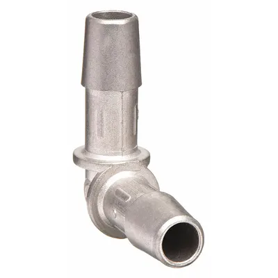 ELDON JAMES Barbed Fitting Elbow: Barbed, 5/16 in ID x 5/16 in ID Fitting Size - Stainless Steel Barbed Tube Fittings