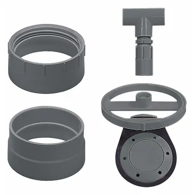 SPEARS Backwater Valve: 3 in Pipe Size, Socket, PVC, PVC - Backwater Valves