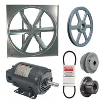 DAYTON Supply Fan w/Drive Package: Belt Drive, 48 in Blade, Open Dripproof, 24,981 cfm, 3 ph (MPN 7AD13)