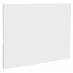 This white polyethylene cutting board measures 20 inches in overall length and 15 inches in overall width. It is NSF certified for sanitation compliance, making it suitable for food preparation in commercial kitchens and food processing environments. The non-porous material facilitates easy cleaning.