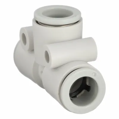 SMC KQ2T10-00A Push-Fit Tee Fitting - Polybutylene & Brass Tube Fittings