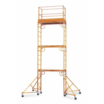 BIL-JAX Scaffold Tower: Steel, 2 ft to 17 ft, 72 in x 29 in - Scaffold Towers