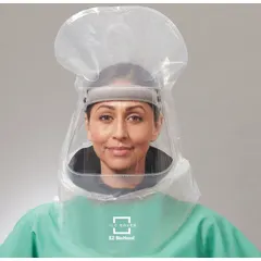 This kit includes three hoods for use with powered air-purifying respirator (PAPR) systems. The hoods are designed to provide head and face coverage in environments where respiratory protection against airborne particulates is required. Suitable for healthcare and pharmaceutical settings.