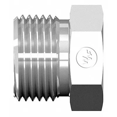 WEATHERHEAD Compression Fitting Plug: 1 in OD Size, 1 5/16"-12 Thread Size - Flareless Bite-Type Steel Compression Fittings