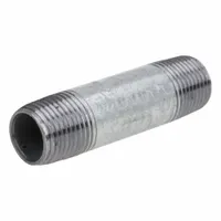 Pipe Nipple: 1 1/4 in Nominal Pipe Size, 3 in Lg, Schedule 40, Galvanized Steel, Welded (MPN ZUSA-PF-22401)