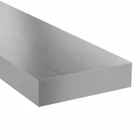 Cold-rolled 1018 carbon steel plate with mill finish, 2 in thick, 7 in x 36 in nominal size. Heat treatable and case-hardened, with thickness tolerance 0 in/-0.0013 in. Includes Material Certificate with Lot Number. Suitable for general-purpose machining, jigs, fixtures, and structural components