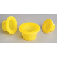 Stopper: Polyethylene, 24/25/24/40 Stopper Size, 2 in Overall Ht, Yellow, 0 Holes (MPN CG-3021-03)