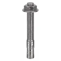 MKT FASTENING Wedge Anchor: 5 in Overall Lg, 5/8 in Dia, 5/8"-11 Thread Size, Stainless Steel, 5 PK (MPN 2758500)