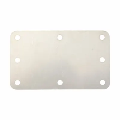 BRADY Blank Tags: Stainless Steel, Silver, 0.024 in Thick, Rectangle - General Purpose Blank Valve Tags