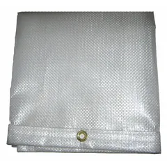 This general purpose polyethylene tarp measures 24.5 ft in length by 3 ft in width. It is standard duty with a 5 mil thickness and weighs 6.3 oz per square yard. The tarp is black on one side and silver on the other. Suitable for covering equipment, materials, or surfaces to protect against weather and debris in construction, agriculture, and industrial storage applications.