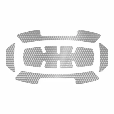 MILWAUKEE Hard Hat Label: 8 in Ht, 4 in Wd, Diamond-Grade Retroreflective, Reflective - Safety