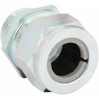 Liquid Tight Cord Connector: Steel, 1 in MNPT, 0.88 in to 1.00 in, Silver, 2 5/16 in Overall Lg (MPN SHC1043ZP)