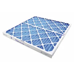 MERV 8 pleated air filter with paper media and beverage board frame. Measures 29 in x 28 in x 2 in. Captures dust, pollen, and other airborne particles in HVAC systems for commercial and industrial environments.