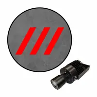 VISUAL WORKPLACE INC. Virtual Safety LED Walkway: Virtual Safety LED Walkway, Diagonal, Cardinal Red (MPN 66-3139-623EX-PS153)