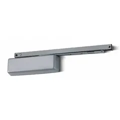 This low energy door operator is designed for limited-traffic interior applications. It features a non-hold open closer type and is ligature-resistant. The unit has an aluminum painted finish and is Performance Grade 1 heavy duty. Dimensions: 12 1/4 in length, 2 1/4 in width, 3 1/2 in height.
