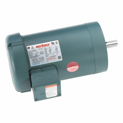 LEESON Three Phase TEFC Motors: C-Face Mount, Totally Enclosed Fan Cooled, 2 hp - C-Face 3-Phase General Purpose AC Motors