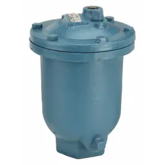 This cast iron air release valve automatically vents trapped air from pressurized water pipelines, helping to prevent flow restrictions and pressure surges. It features a 1-inch female NPT inlet connection and is suited for clean water systems in municipal, irrigation, and industrial applications.