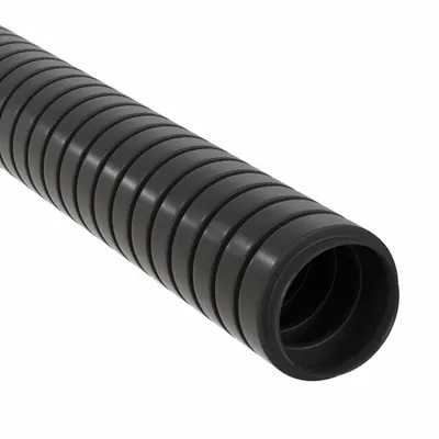 HUBBELL WIRING DEVICE-KELLEMS Liquid-Tight Flex Plastic Conduit: 1 1/4 in Trade Size, Black, 100 ft Nominal Lg - Liquid-Tight Flexible Plastic Conduit