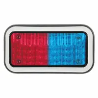 CODE 3 Perimeter Light: Emergency Vehicle Perimeter Light, Blue/Red, 6 W Watt, Clear, LED, Permanent (MPN 45BZRB)