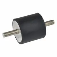 JW WINCO Vibration-Isolating Mount: Cylindrical, Natural Rubber, Male x Male Style (MPN 451.1-38-25-3/8-55)