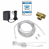 FLOODMASTER Leak Detection Shut-Off Valve: Detection and Alarm Shutoff System, Brass, 120V AC (MPN RS-094-3/4-MK1)