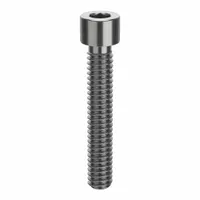 Socket Head Cap Screw: 1/4"-20 Thread Size, 1 1/2 in Lg, Std, Plain, Stainless Steel, 316 H5 (MPN ZSS61614C24)
