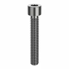 Inch-system socket head cap screw with 1/4"-20 thread, 1-1/2 in length, and 3/16 in drive size. Made from 316 stainless steel (H5) with plain finish and right-hand thread. Suitable for fastening in corrosive or high-moisture environments such as marine, chemical, and food-grade applications.