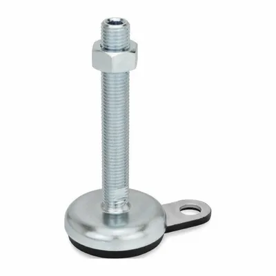 JW WINCO Non-Skid Male Leveling Mount, 5/8"-11 Thread, 2,698 lbf Capacity - Non-Skid Male Leveling Mounts