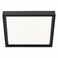 Square Downlight: 4 in Dia, Black, 5/8 in Ht, 650 lm, 3500K, 10 W, 120 to 277V AC (MPN S4S835K7BKZ10U)