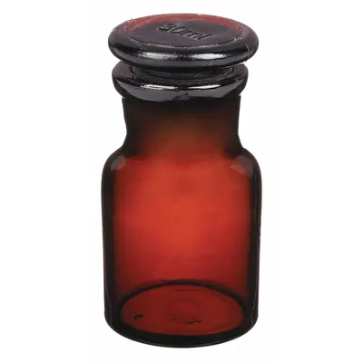 OEM Reagent Bottle: 30 mL - Amber Wide Mouth Glass Lab Bottles