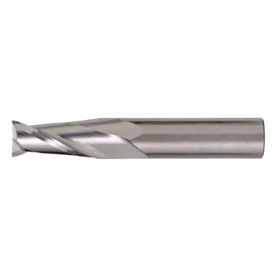 CLEVELAND Corner Radius End Mill: Carbide, 2 Flute, 3/16" Mill Dia, 1-1/4" LOC, 0.01" Rad - Carbide Corner-Radius End Mills for Aluminum