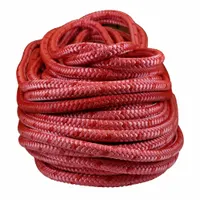 ALL GEAR Rigging and Climbing Rope: Braid, 5/8 in Dia, 2,200 lb Working Load Limit, Polyester, Red (MPN AG12SP581200WR)