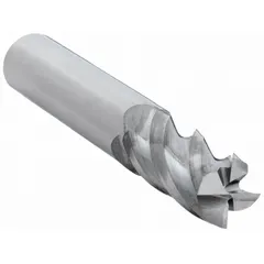 This carbide square end mill features 4 flutes for efficient chip evacuation and smooth finishes. With a 1/2" mill diameter, 1" length of cut, and 3" overall length, it is suited for fast milling of ferrous and non-ferrous materials in slotting, profiling, and contouring applications.