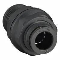 This union fitting connects two 10 mm OD tubes using push-to-connect technology for tool-free assembly. Constructed from nylon and nickel-plated brass, it is suitable for pneumatic and fluid systems in industrial automation and material handling applications. Supplied in a pack of 10